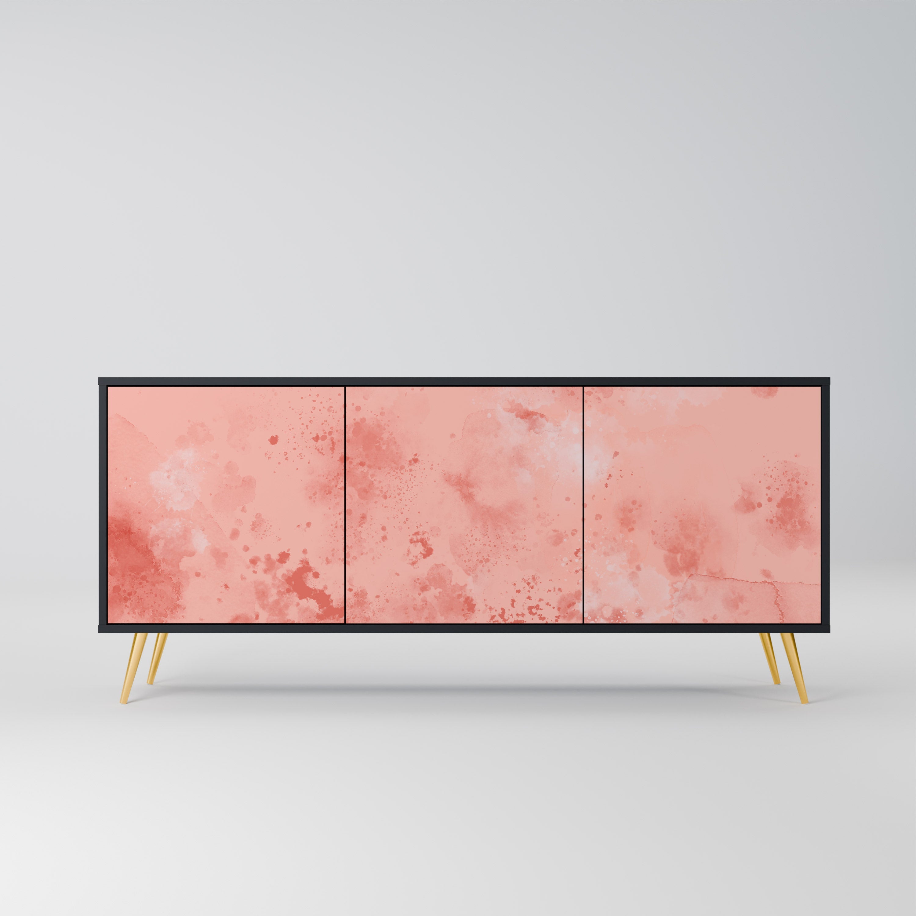 CRANE DANCE 3-türiges Sideboard in Schwarz