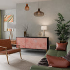 CRANE DANCE 3-Door Sideboard in Black Finish