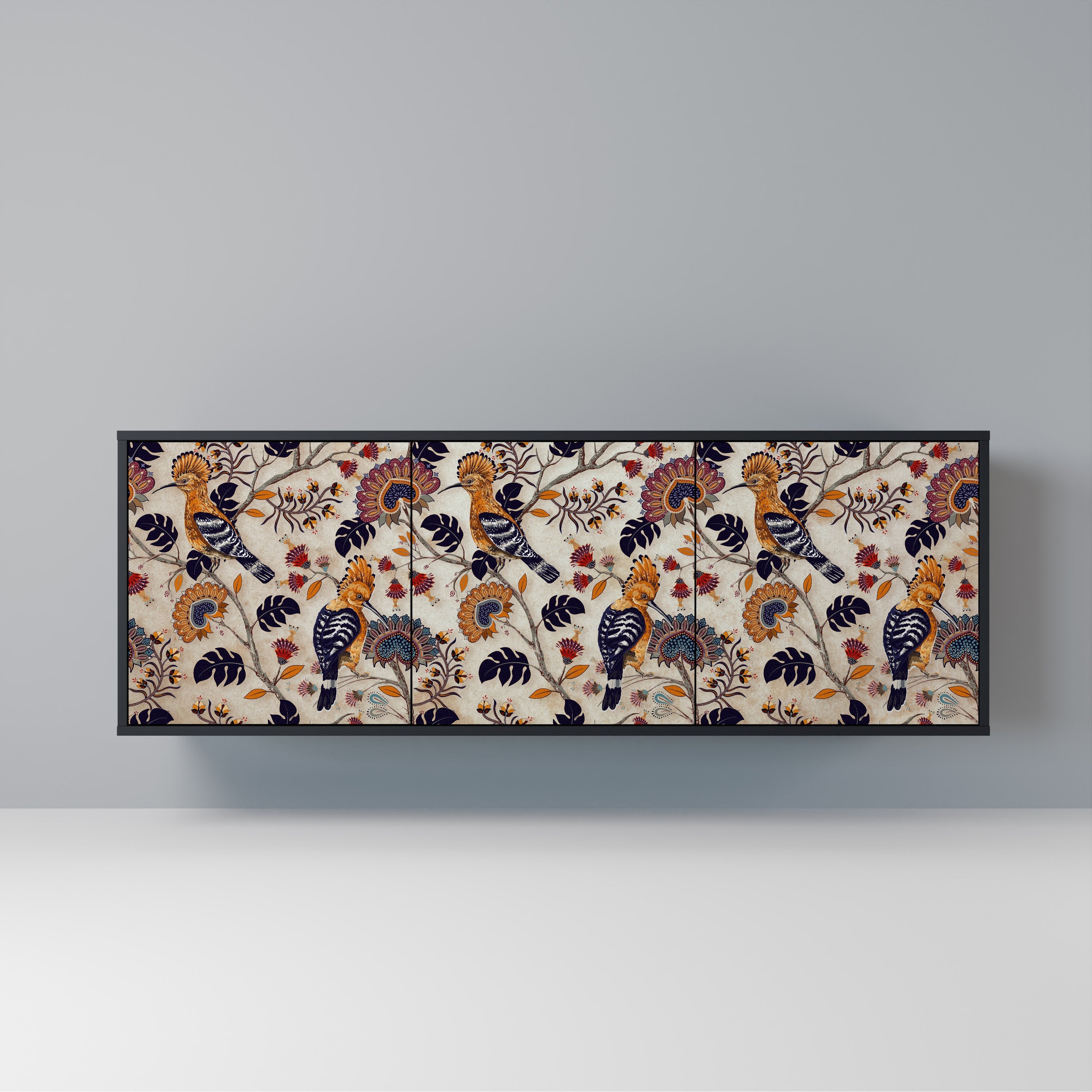 EMINENT HOOPOE 3-türiges Sideboard in Schwarz