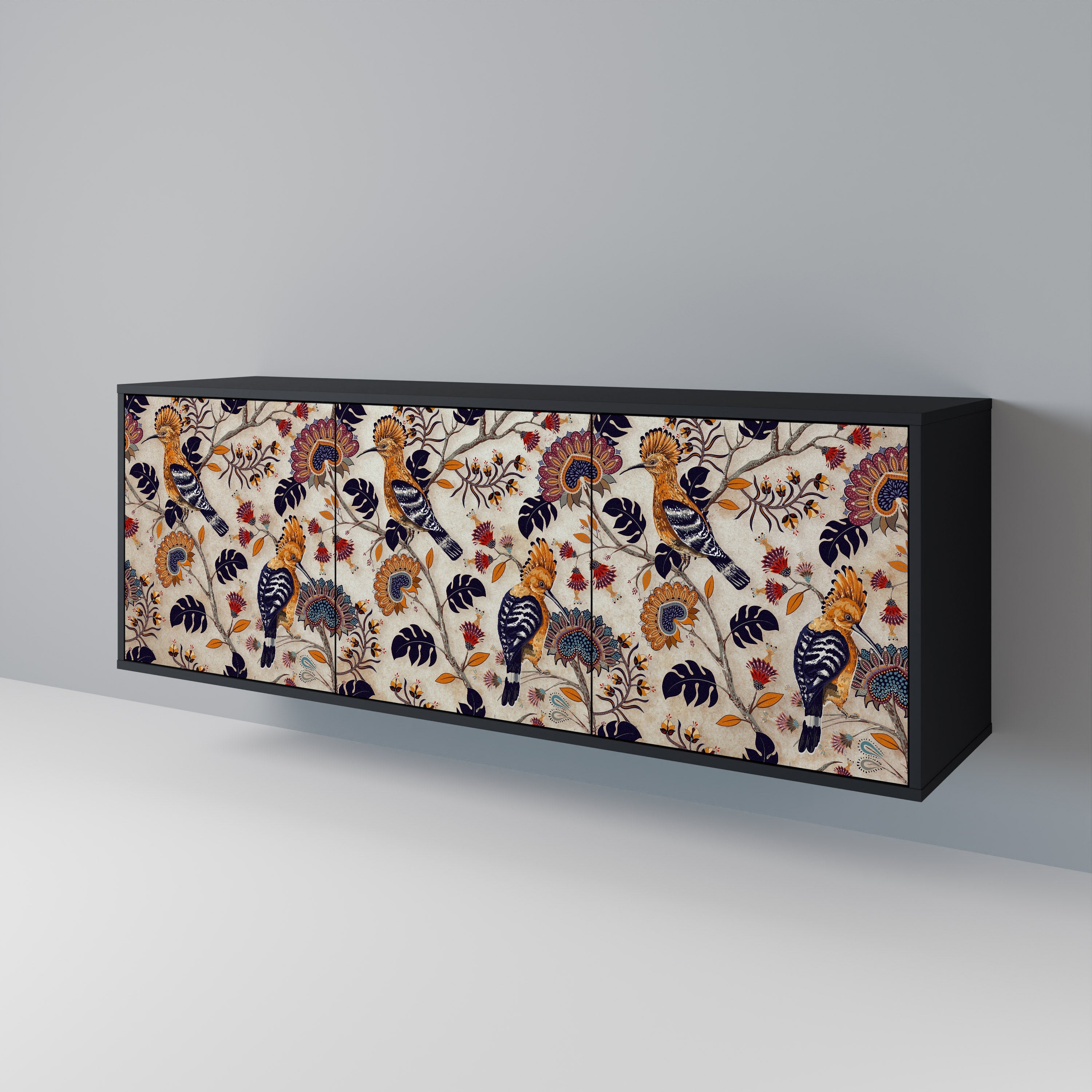 EMINENT HOOPOE 3-türiges Sideboard in Schwarz