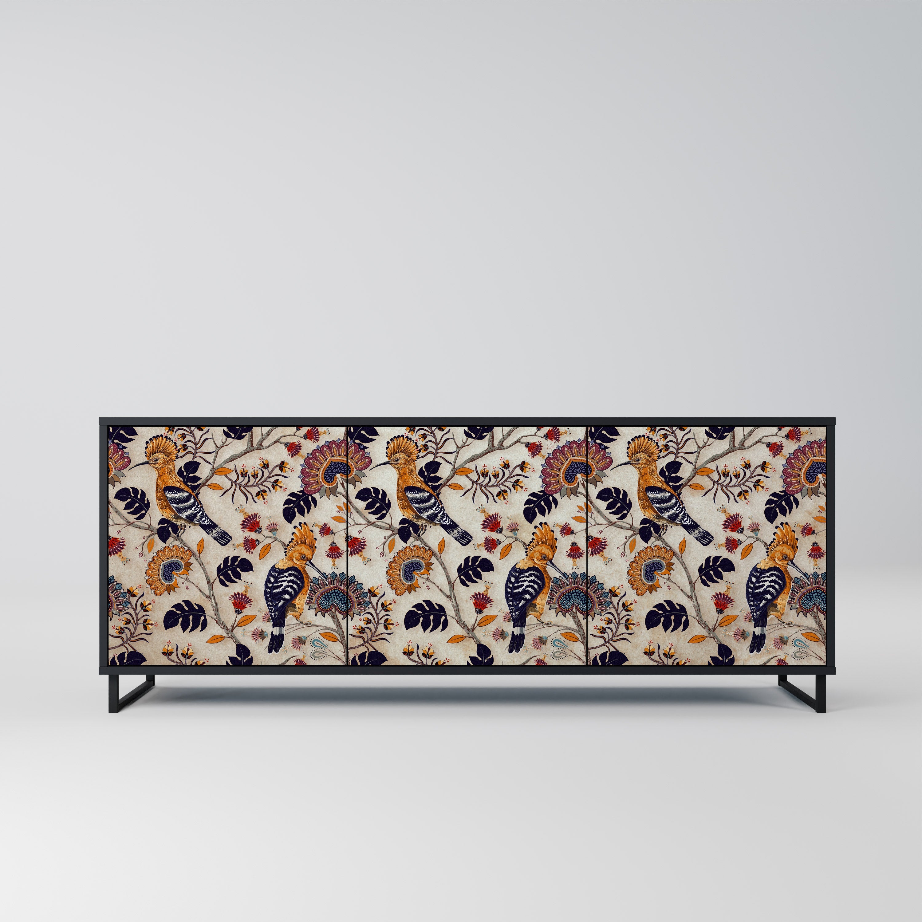 EMINENT HOOPOE 3-türiges Sideboard in Schwarz