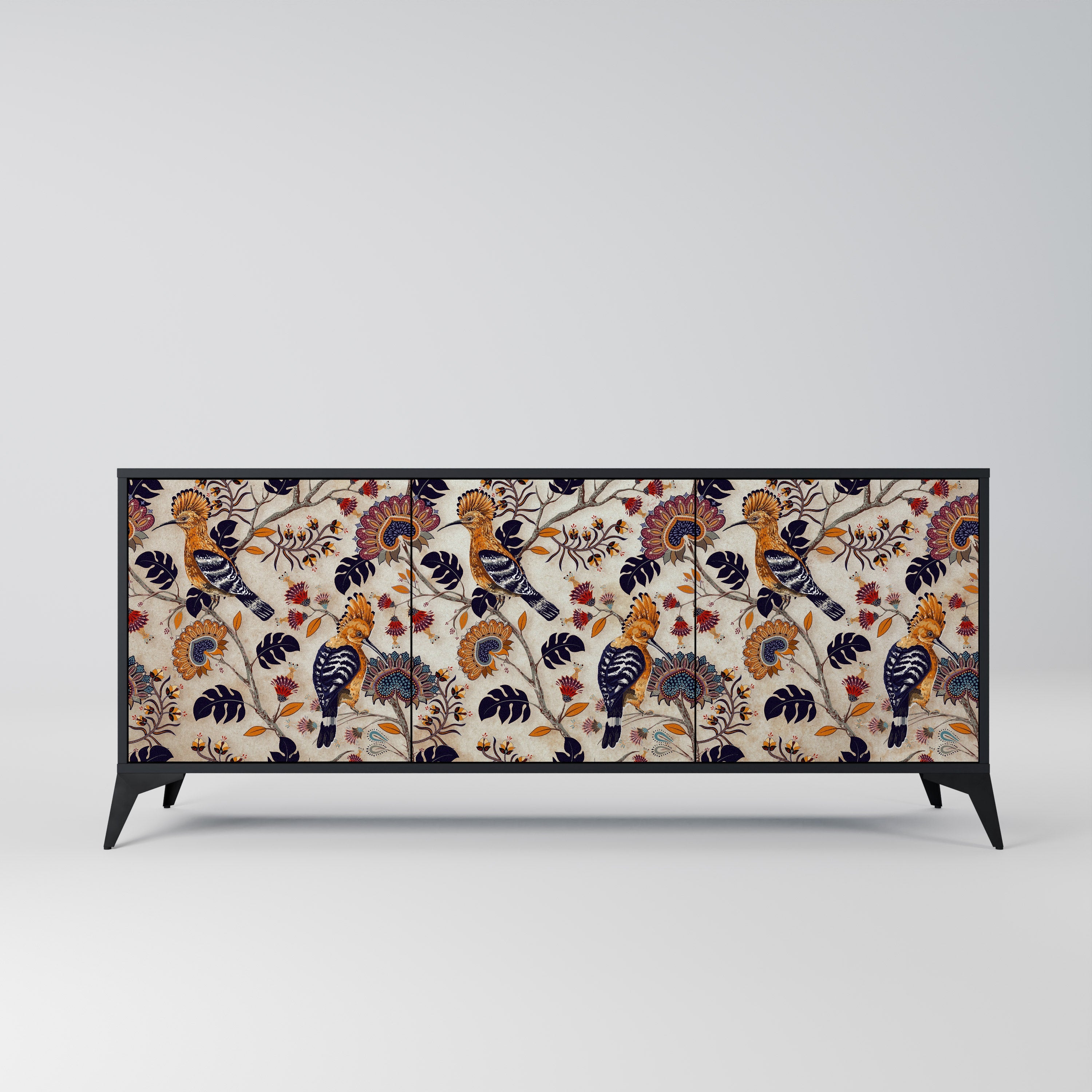 EMINENT HOOPOE 3-türiges Sideboard in Schwarz