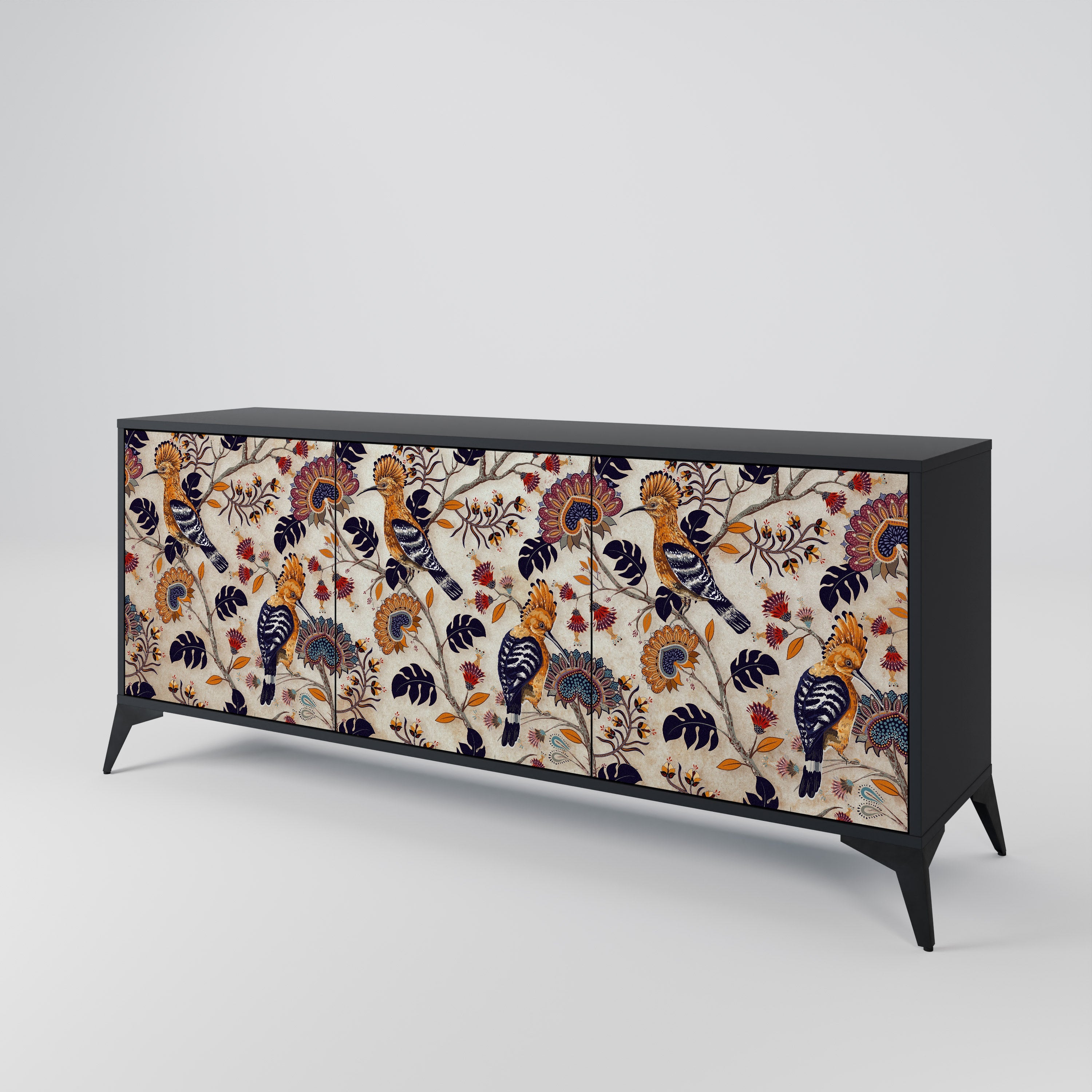 EMINENT HOOPOE 3-türiges Sideboard in Schwarz