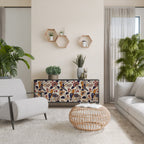 EMINENT HOOPOE 3-Door Sideboard in Black Finish