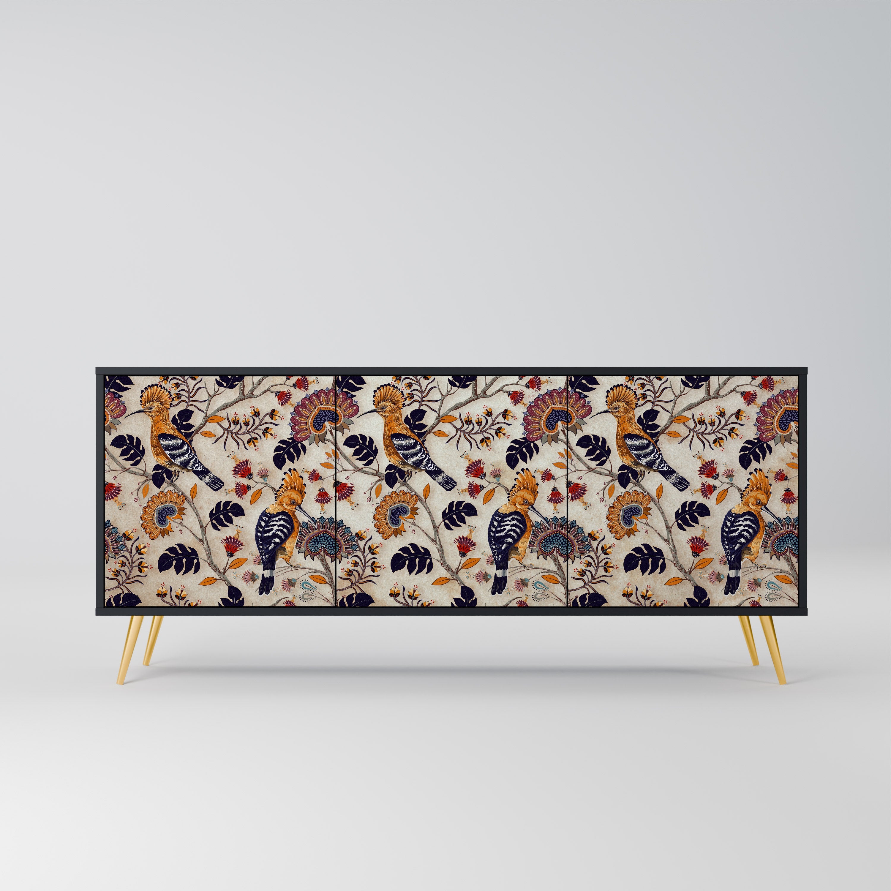 EMINENT HOOPOE 3-türiges Sideboard in Schwarz