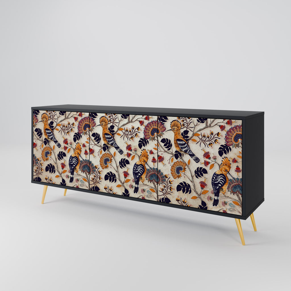 EMINENT HOOPOE 3-türiges Sideboard in Schwarz