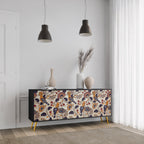 EMINENT HOOPOE 3-Door Sideboard in Black Finish
