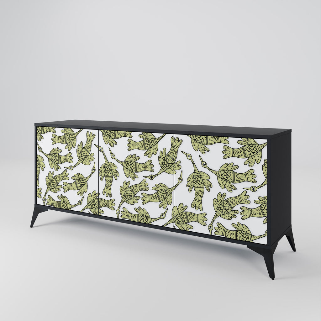 SEEDLING SONGBIRD Sideboard mit 3 Türen in Schwarz