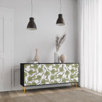 SEEDLING SONGBIRD 3-Door Sideboard in Black Finish
