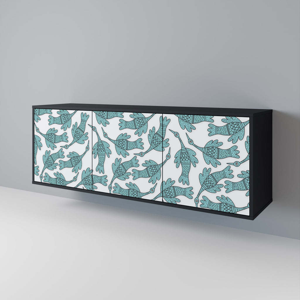 WATERSPOUT SONGIBIRD Sideboard mit 3 Türen in Schwarz