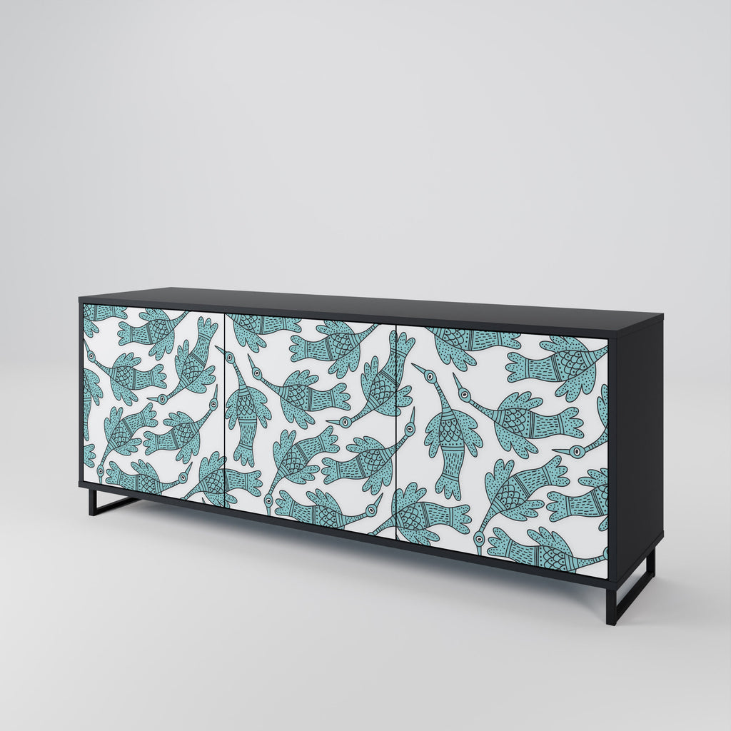 WATERSPOUT SONGIBIRD Sideboard mit 3 Türen in Schwarz