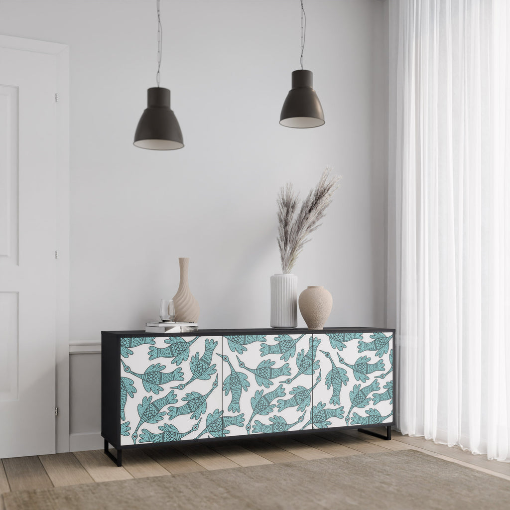 WATERSPOUT SONGIBIRD Sideboard mit 3 Türen in Schwarz