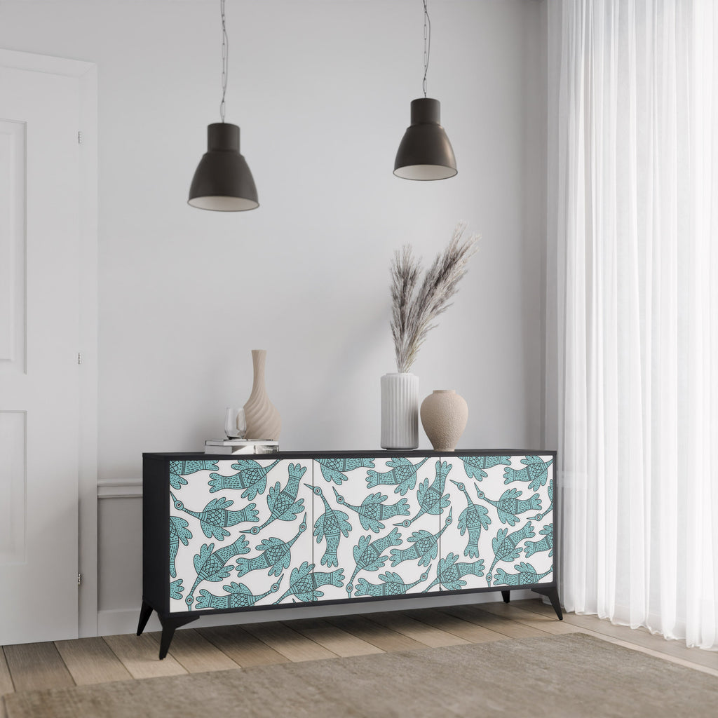WATERSPOUT SONGIBIRD Sideboard mit 3 Türen in Schwarz