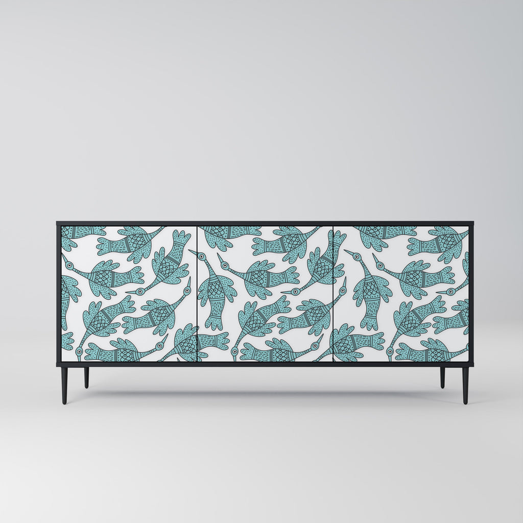 WATERSPOUT SONGIBIRD Sideboard mit 3 Türen in Schwarz