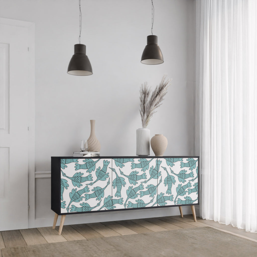 WATERSPOUT SONGIBIRD Sideboard mit 3 Türen in Schwarz