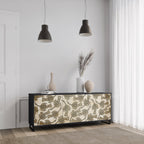 ALMONDINE SONGBIRD Sideboard mit 3 Türen in Schwarz