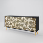 ALMONDINE SONGBIRD Sideboard mit 3 Türen in Schwarz