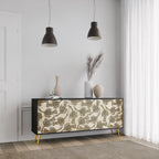 ALMONDINE SONGBIRD Sideboard mit 3 Türen in Schwarz