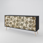 ALMONDINE SONGBIRD Sideboard mit 3 Türen in Schwarz