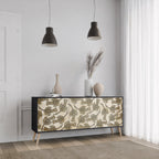 ALMONDINE SONGBIRD Sideboard mit 3 Türen in Schwarz