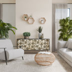 ALMONDINE SONGBIRD Sideboard mit 3 Türen in Schwarz