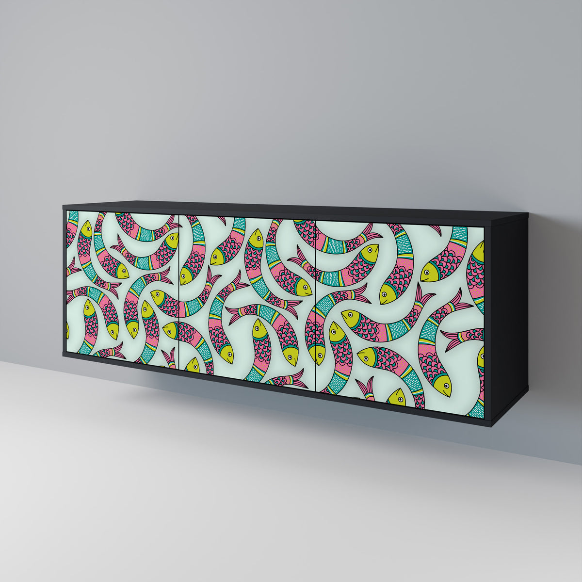 INDIAN FISH 3-türiges Sideboard