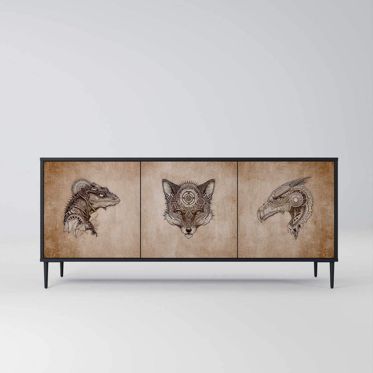 STEAMPUNK CLAN 3-türiges Sideboard