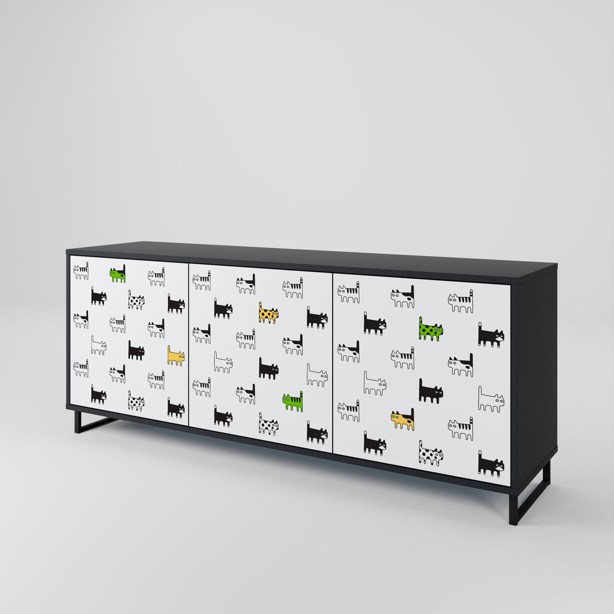 CATS COMPILATION 3-türiges Sideboard