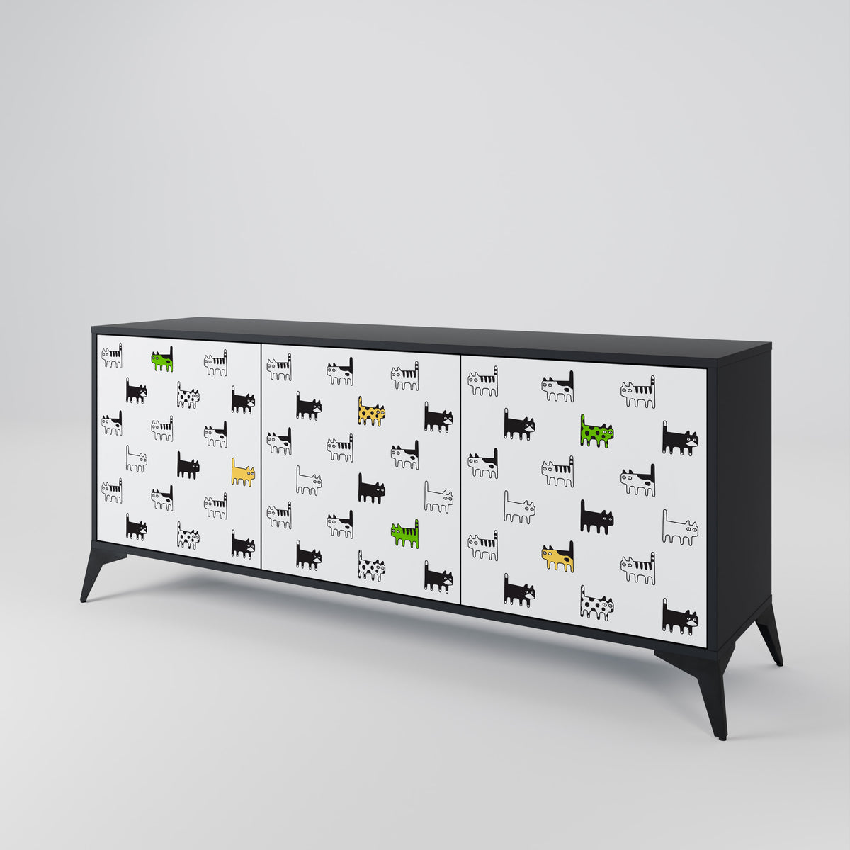 CATS COMPILATION 3-türiges Sideboard