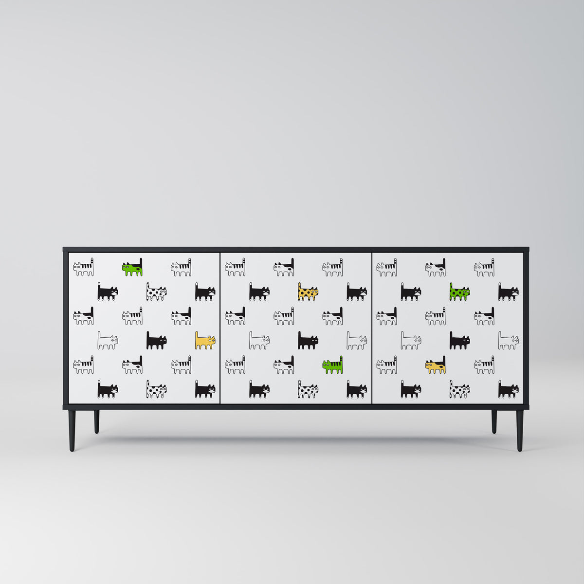 CATS COMPILATION 3-türiges Sideboard