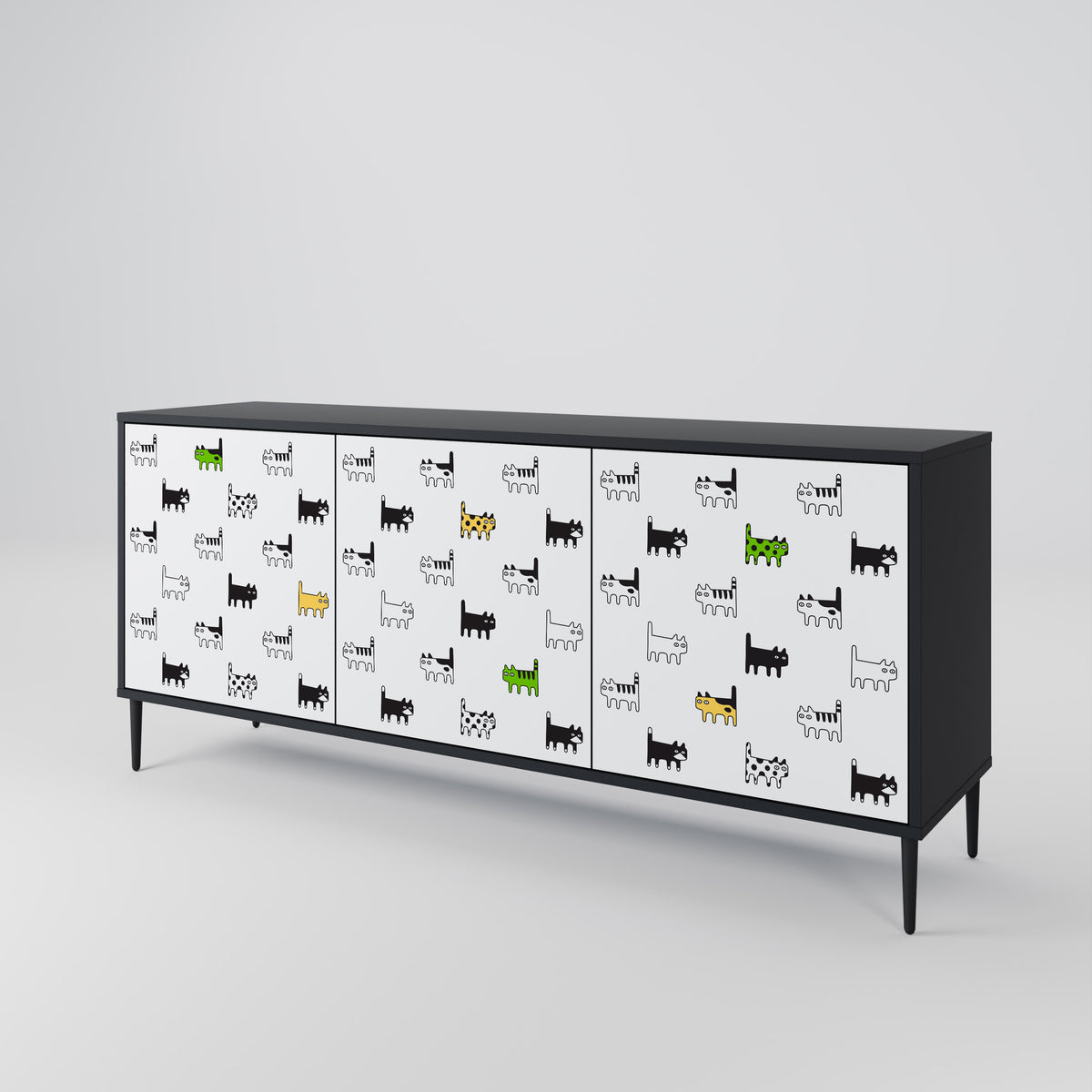 CATS COMPILATION 3-türiges Sideboard
