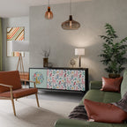 COLORFUL ALPACAS Sideboard mit 3 Türen in Schwarz