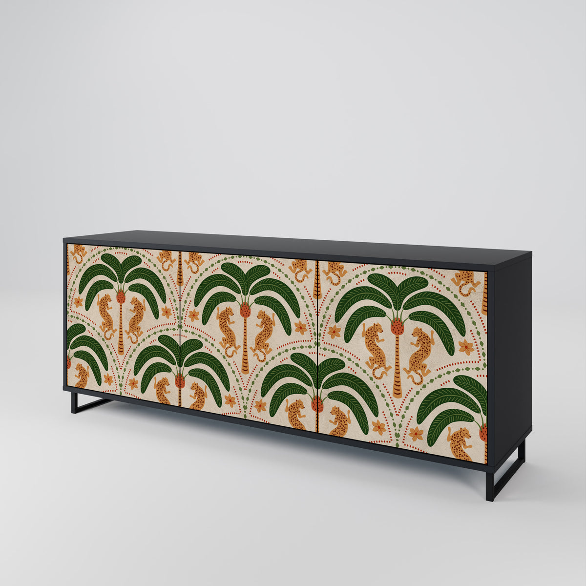 DANCING PREDATORS 3-türiges Sideboard