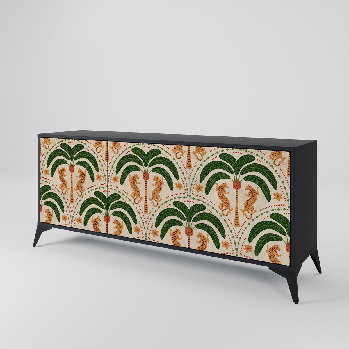 DANCING PREDATORS 3-türiges Sideboard