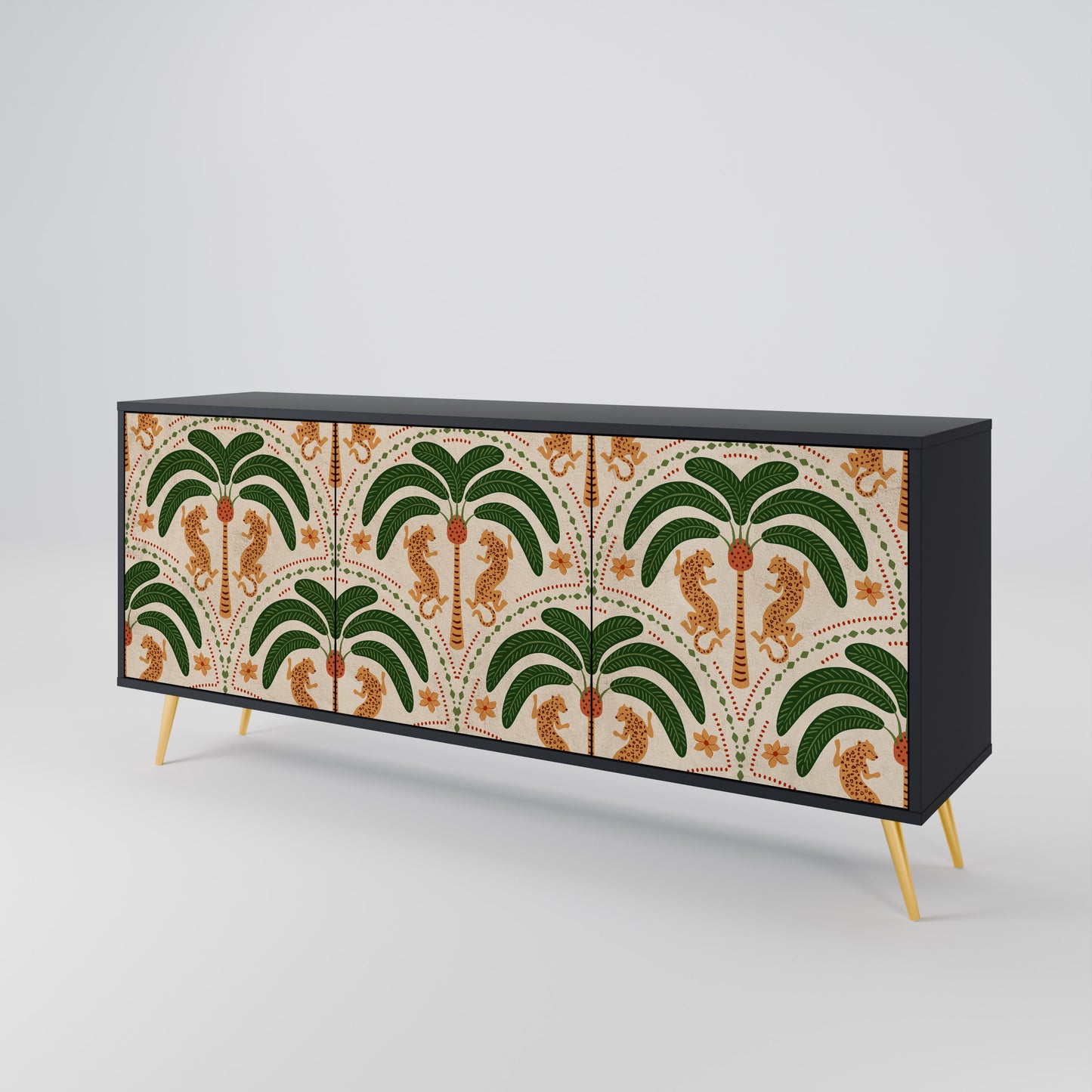 DANCING PREDATORS 3-türiges Sideboard