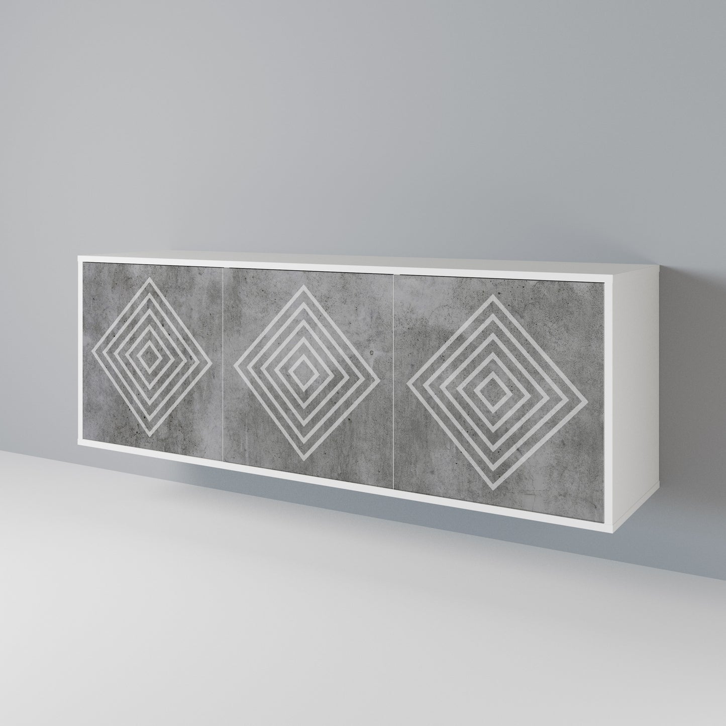 POLYGONAL ARTISTRY 3-türiges Sideboard