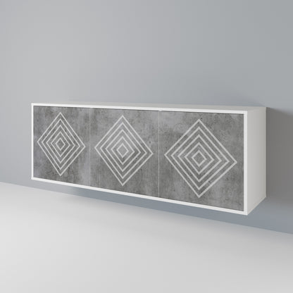 POLYGONAL ARTISTRY 3-türiges Sideboard