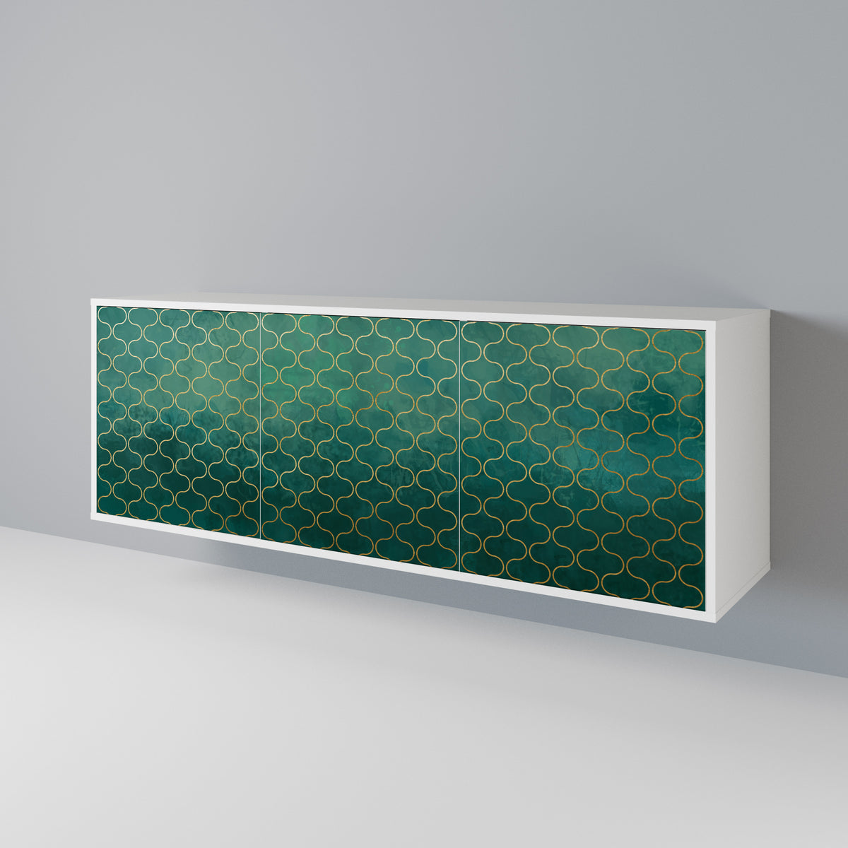 TESSELATED GREENERY 3-türiges Sideboard