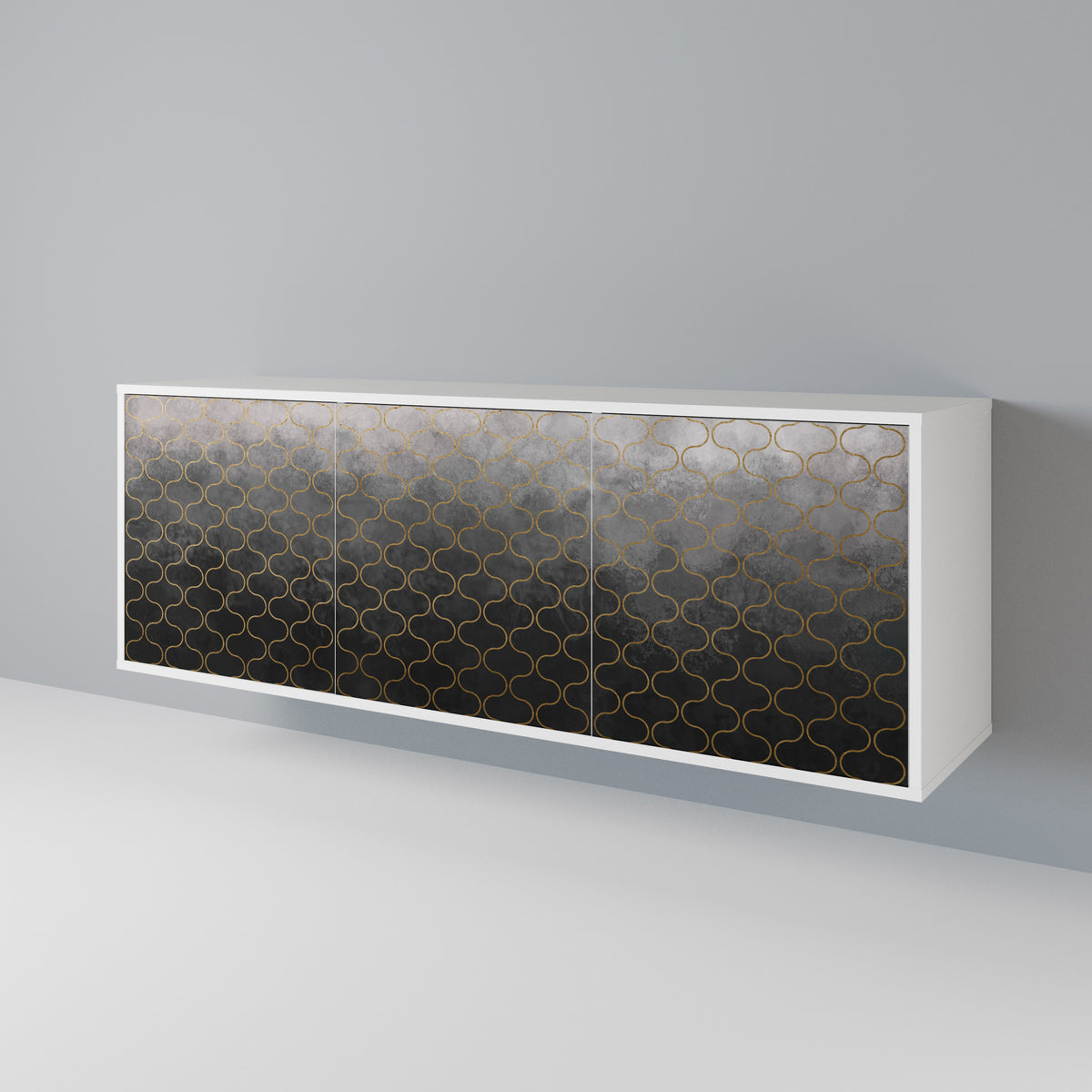 TESSELATED GRAYISH 3-türiges Sideboard