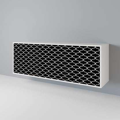 TESSELATED BLACKNESS 3-türiges Sideboard