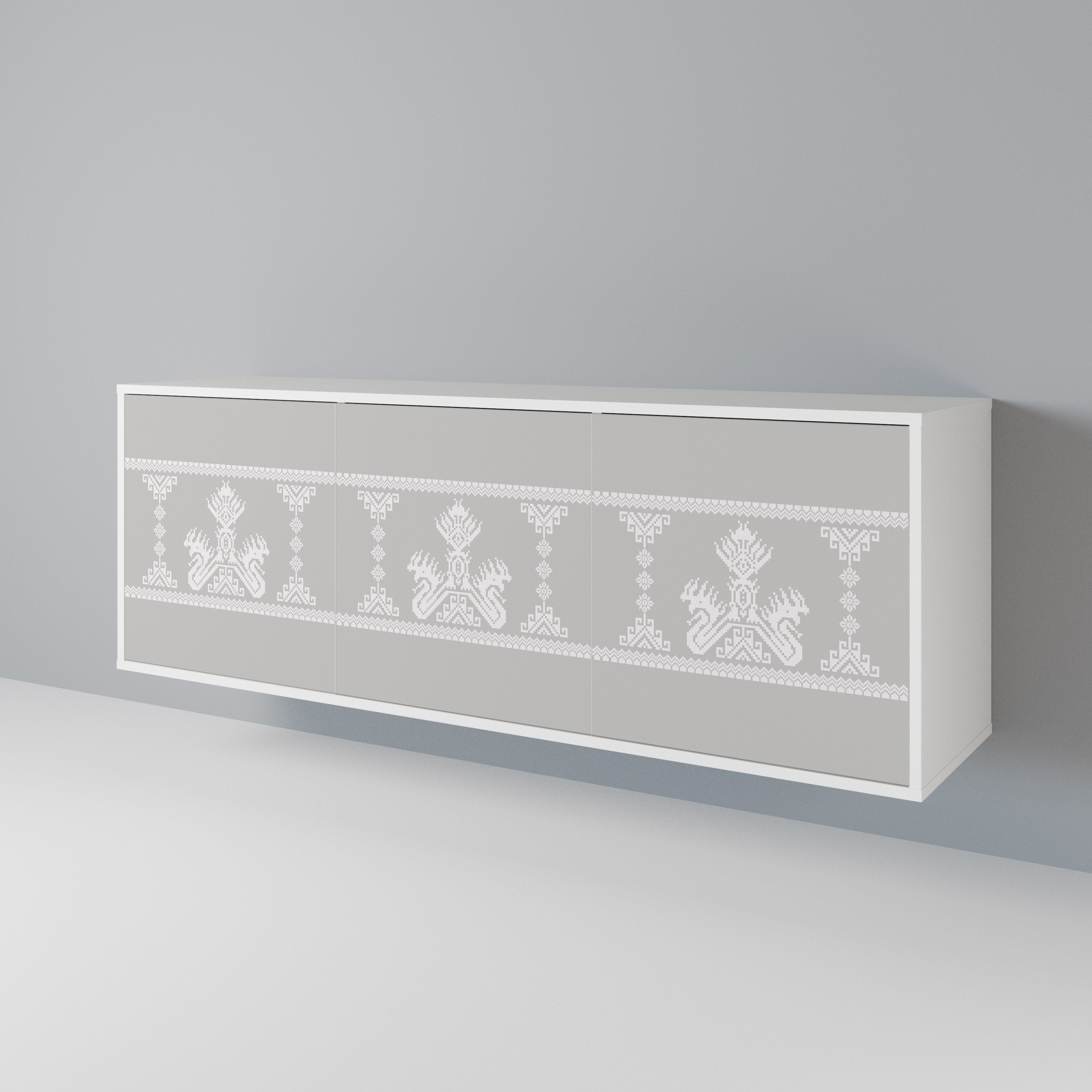 THAI GRAY 3-Door Sideboard