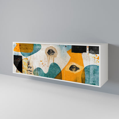 ABSTRACT FACES 3-türiges Sideboard
