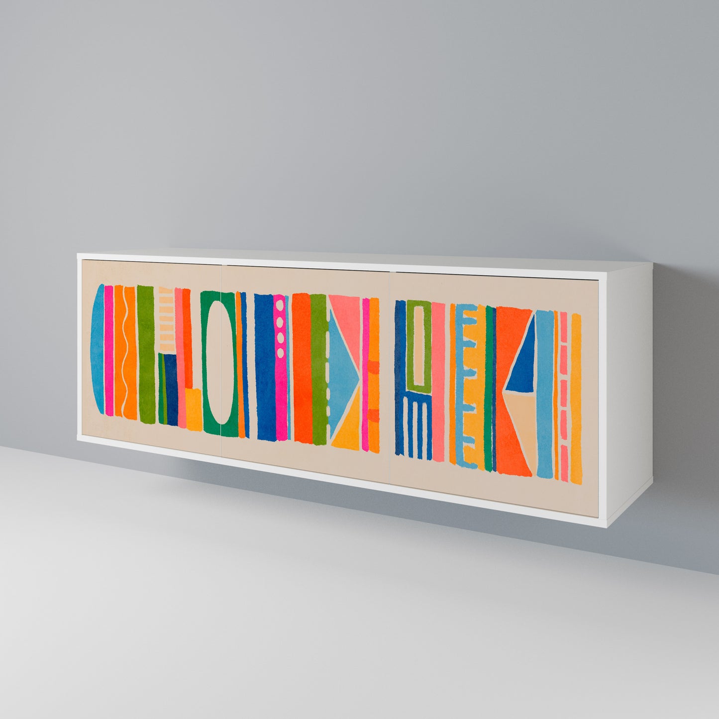 GEOMETRIC SHINE 3-türiges Sideboard