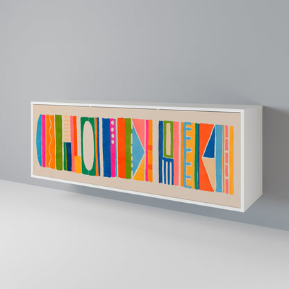 GEOMETRIC SHINE 3-türiges Sideboard