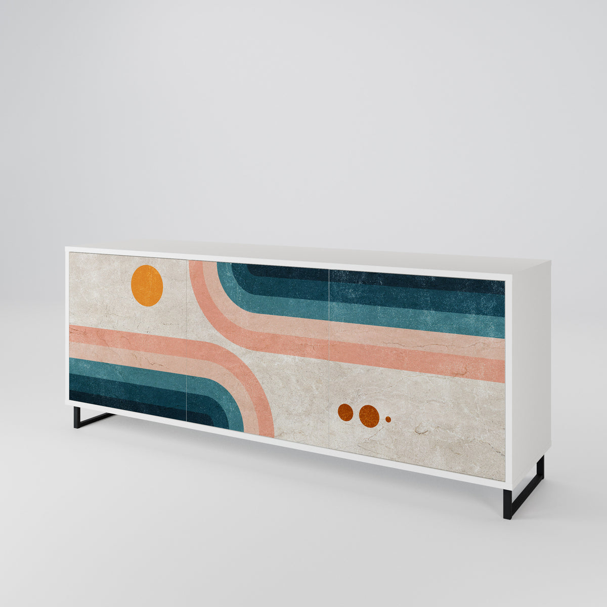 TWO HALVES 3-türiges Sideboard