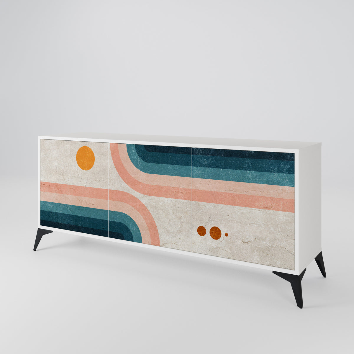 TWO HALVES 3-türiges Sideboard