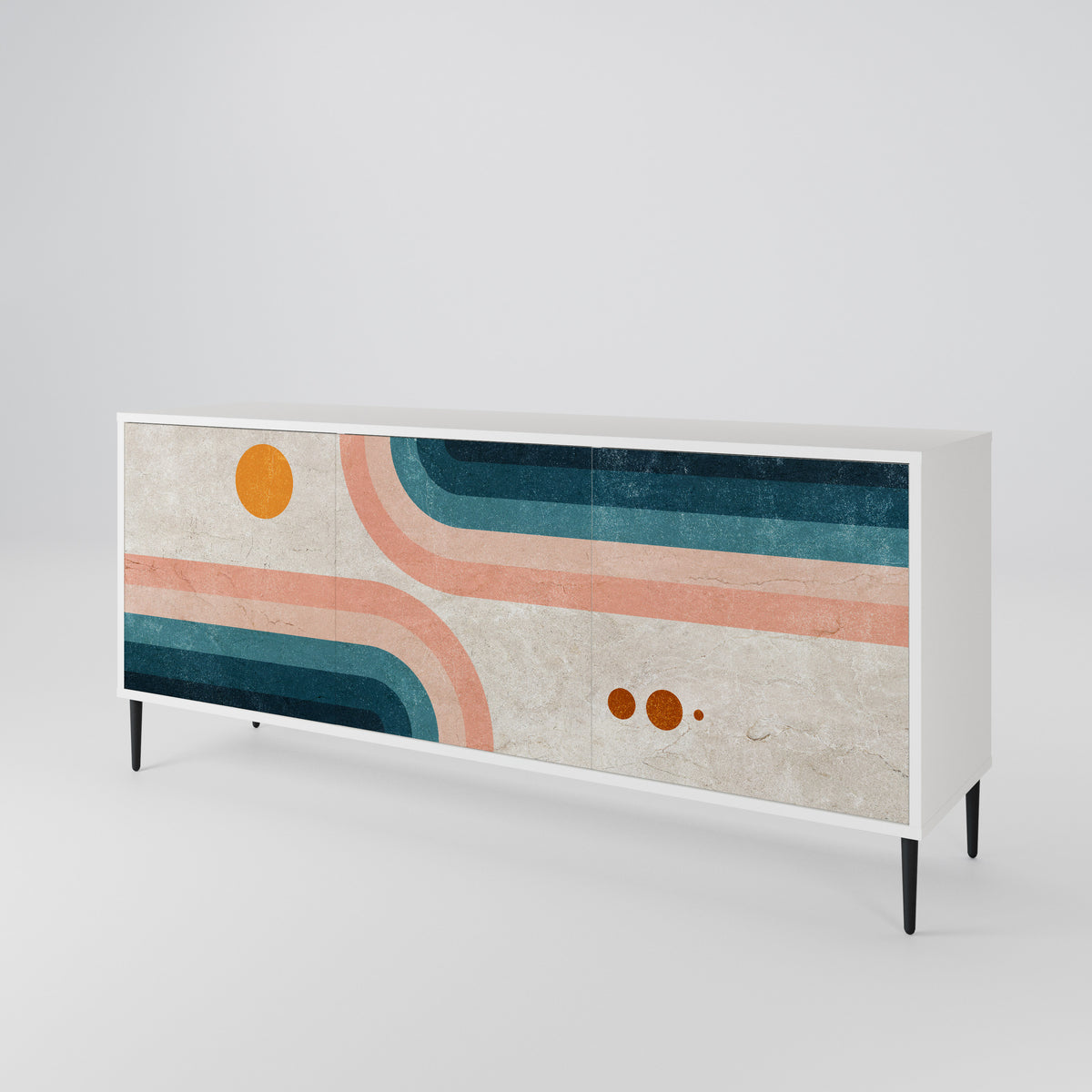 TWO HALVES 3-türiges Sideboard
