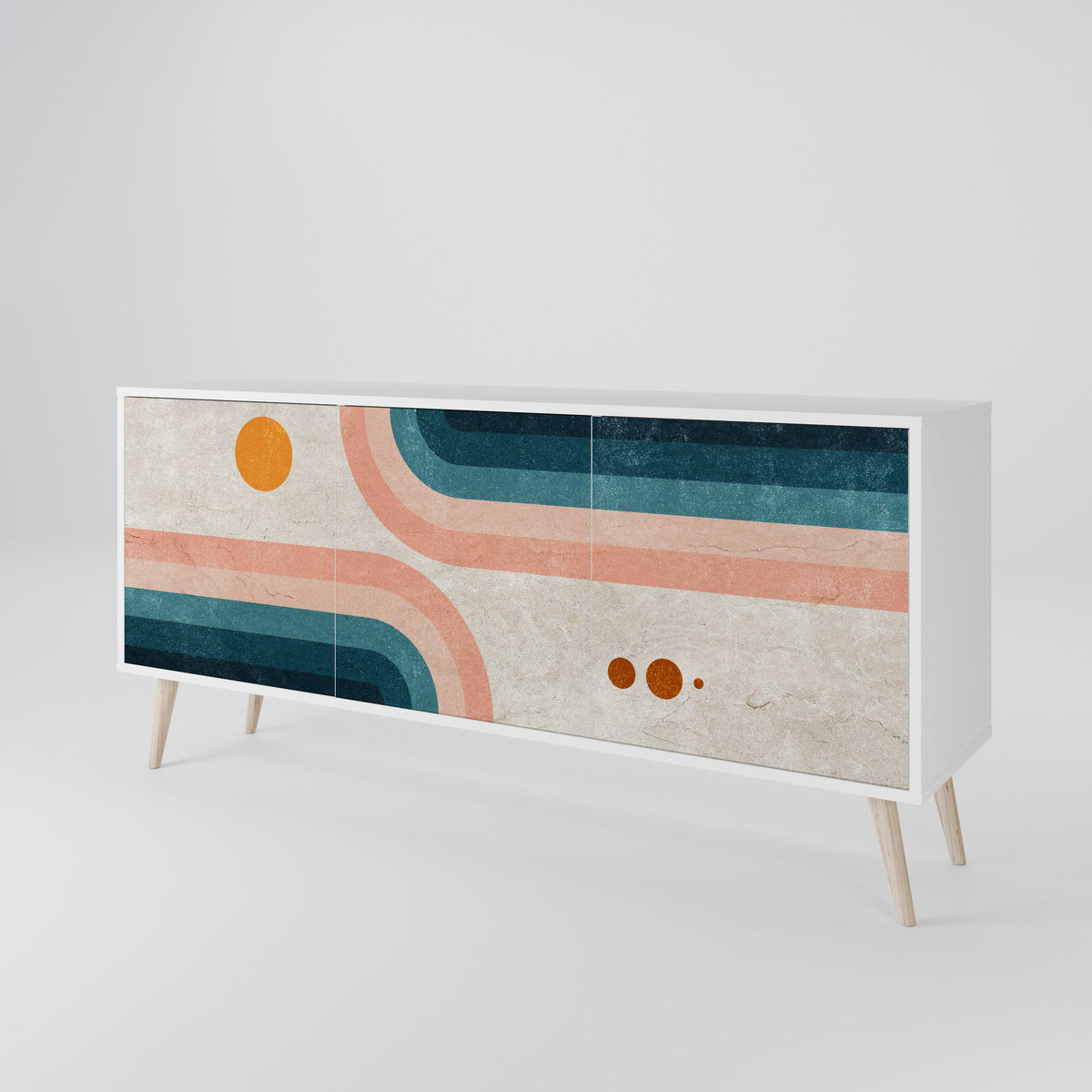 TWO HALVES 3-türiges Sideboard