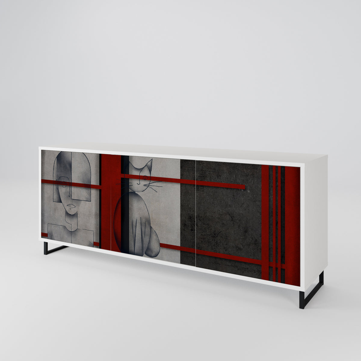 GRAY FIGURES 3-türiges Sideboard