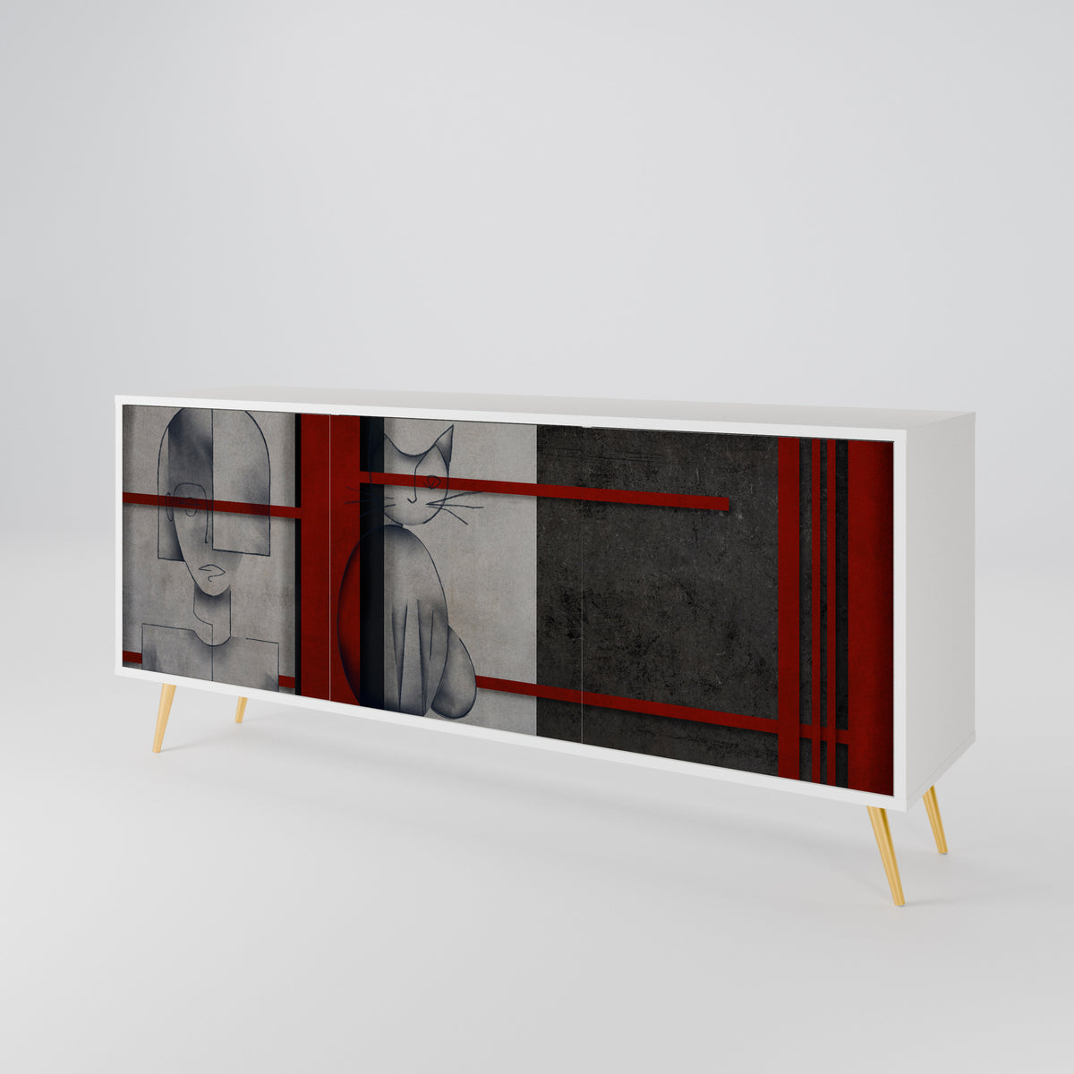 GRAY FIGURES 3-türiges Sideboard